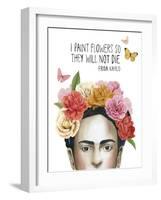 Frida's Flowers II-Grace Popp-Framed Art Print