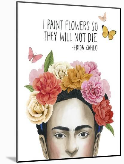 Frida's Flowers II-Grace Popp-Mounted Art Print