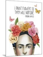 Frida's Flowers II-Grace Popp-Mounted Art Print