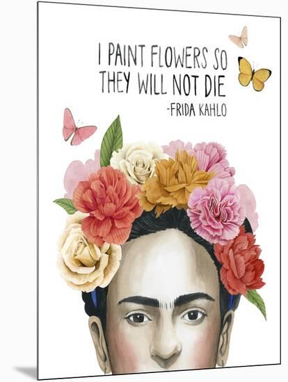 Frida's Flowers II-Grace Popp-Mounted Art Print