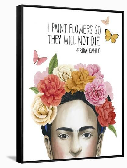 Frida's Flowers II-Grace Popp-Framed Stretched Canvas