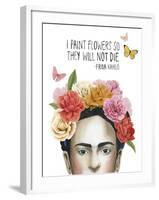 Frida's Flowers II-Grace Popp-Framed Art Print