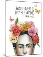 Frida's Flowers II-Grace Popp-Mounted Art Print