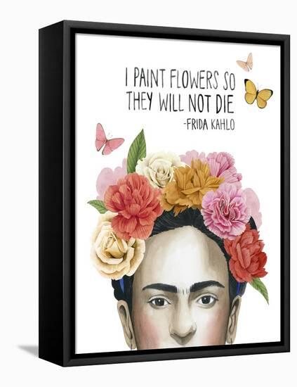 Frida's Flowers II-Grace Popp-Framed Stretched Canvas