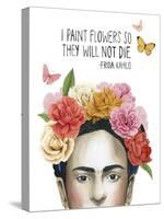 Frida's Flowers II-Grace Popp-Stretched Canvas