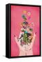 Frida`s Hand`s (Pink Version)-null-Framed Stretched Canvas