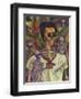 Frida Skelly With Monkeys-Marie Marfia Fine Art-Framed Premium Giclee Print