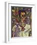 Frida Skelly With Monkeys-Marie Marfia Fine Art-Framed Premium Giclee Print