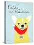 Frida the Fashionista Chihuahua-Ginger Oliphant-Stretched Canvas