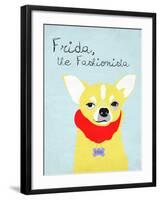 Frida the Fashionista Chihuahua-Ginger Oliphant-Framed Art Print