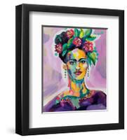 Frida v2-Jeanette Vertentes-Framed Art Print