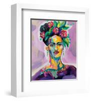 Frida v2-Jeanette Vertentes-Framed Art Print