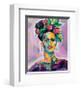 Frida v2-Jeanette Vertentes-Framed Art Print