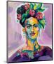 Frida v2-Jeanette Vertentes-Mounted Art Print