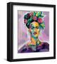 Frida v2-Jeanette Vertentes-Framed Art Print