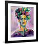 Frida v2-Jeanette Vertentes-Framed Art Print