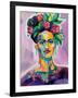 Frida v2-Jeanette Vertentes-Framed Art Print