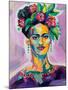 Frida v2-Jeanette Vertentes-Mounted Art Print