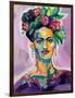 Frida v2-Jeanette Vertentes-Framed Art Print