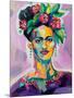 Frida v2-Jeanette Vertentes-Mounted Art Print