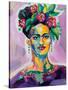 Frida v2-Jeanette Vertentes-Stretched Canvas