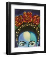 Frida-Carla Bank-Framed Premium Giclee Print