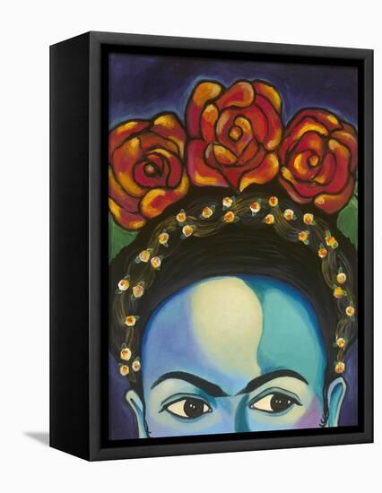Frida-Carla Bank-Framed Stretched Canvas