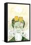 Frida-Teofilo Olivieri-Framed Stretched Canvas