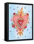 Fridas Heart III-null-Framed Stretched Canvas