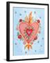 Fridas Heart III-null-Framed Art Print