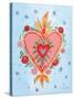 Fridas Heart III-null-Stretched Canvas