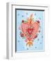 Fridas Heart III-null-Framed Art Print