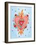 Fridas Heart III-null-Framed Art Print