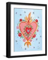 Fridas Heart III-null-Framed Art Print