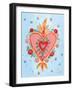 Fridas Heart III-null-Framed Art Print