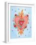 Fridas Heart III-null-Framed Art Print