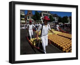 Friday Cheese Auction, Alkmaar, Holland-Michael Short-Framed Photographic Print