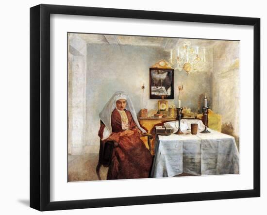 Friday Evening-Isidor Kaufmann-Framed Art Print