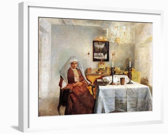 Friday Evening-Isidor Kaufmann-Framed Art Print