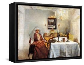 Friday Evening-Isidor Kaufmann-Framed Stretched Canvas