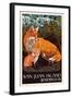 Friday Harbor, San Juan Island, WA - Fox and Kit-Lantern Press-Framed Art Print