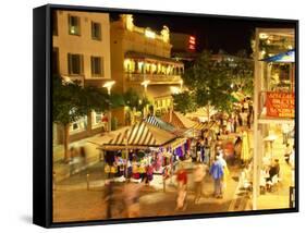 Friday Night Market, South Bank Parklands, Brisbane, Queensland, Australia-David Wall-Framed Stretched Canvas