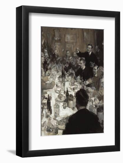 Friday Night Supper-Cyrus Cincinnati Cuneo-Framed Premium Giclee Print