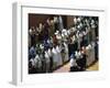 Friday Prayers at Mosque in Djemaa El Fna, Marrakech, Morocco, North Africa, Africa-Lee Frost-Framed Photographic Print