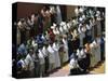 Friday Prayers at Mosque in Djemaa El Fna, Marrakech, Morocco, North Africa, Africa-Lee Frost-Stretched Canvas