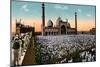 Friday Prayers, Jama Masjid, Delhi, India, Early 20th Century-null-Mounted Giclee Print