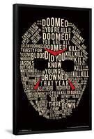 Friday the 13th- Text Mask-null-Framed Poster