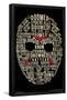 Friday The 13th - Text Mask-Trends International-Framed Poster