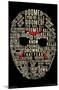 Friday The 13th - Text Mask-Trends International-Mounted Poster