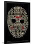 Friday The 13th - Text Mask-Trends International-Framed Poster